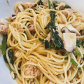 tezz's cooksnap of when they made ほうれんそうとツナの和風パスタ.