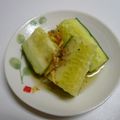 bonnet's cooksnap of when they made きゅうりのアンチョビオイルソース.