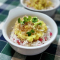 なおミール's cooksnap of when they made ふわり✿梅おかかご飯の新玉葱の炒り卵のせ.