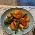 aaari0055's cooksnap of when they made 長芋とオクラのバター醤油炒め.