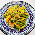 あっこ姉's cooksnap of when they made ふわふわ卵と豚肉の豆苗炒め.