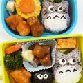 クック甘党。's cooksnap of when they made 簡単！キャラ弁当☆中トトロ＆小トトロ♪.