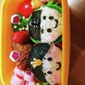 ●まる●'s cooksnap of when they made ５分で出来ちゃう♪お雛さまとお内裏様弁当.