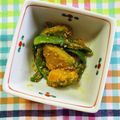 チェックのミニくま's cooksnap of when they made かぼちゃとピーマンのゴマ和え.