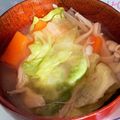 ぽち太☆'s cooksnap of when they made しゃききゃきレタスの味噌汁.