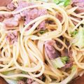 ルッキニャン's cooksnap of when they made 牛肉とキャベツのバター醤油パスタ.