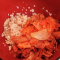 やまるまる's cooksnap of when they made オートミールの豚キムチ丼.