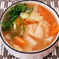 あーこ姐's cooksnap of when they made 白菜・油揚げ、人参のお味噌汁.