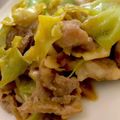 MULA's cooksnap of when they made 豚コマとキャベツの甘味噌炒め.
