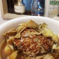 mado0331's cooksnap of when they made きのこたっぷり煮込みハンバーグ【電気】.