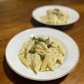 Nilmini's cooksnap of when they made ベーコンとマッシュルームのコク旨ペンネ♪.