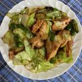 クック49L4Ho☆'s cooksnap of when they made 鶏むね肉とキャベツのオイスターマヨ炒め.