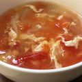 mana634's cooksnap of when they made トマトとセロリのふわふわ玉子スープ♥.