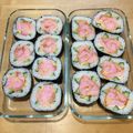 makikost's cooksnap of when they made 薔薇の巻き寿司＊節分にいかが♪.