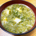 あ〜ゆ。's cooksnap of when they made あおさ、えのき、油揚げと豆腐の味噌汁.