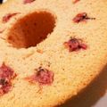 クックQRYWAV☆'s cooksnap of when they made 桜あん・シフォンケーキ.