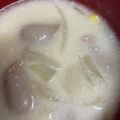 snow012's cooksnap of when they made 簡単！ウインナーともやしの豆乳味噌スープ.