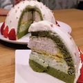 ヒ～ロ's cooksnap of when they made ドームケーキ抹茶ムース入り.