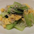 はらぺっこ♪'s cooksnap of when they made しらすたっぷりチンゲン菜と玉子の炒めもの.