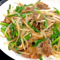 ルぴあ's cooksnap of when they made 豚肉ともやしとにらの深煎りごま炒め.