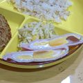 ラリー＆サラ's cooksnap of when they made 我が家のレンチン♪ハムエッグ.