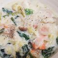 akiyuママ's cooksnap of when they made 【簡単】体が温まる！鮭のクリーム煮.