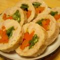 ゆーたんたん's cooksnap of when they made 鶏ひき肉の野菜チーズロール.