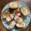 竹富島で会いましょう's cooksnap of when they made フライパンで焼く☆まるごとバナナ&いちご.