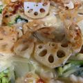 ★bluesky★'s cooksnap of when they made ピザ生地不要！れんこんピザ.