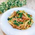 Satoco❋'s cooksnap of when they made 菜の花とベーコンの和風パスタ.