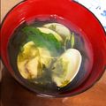 サイチョン's cooksnap of when they made はまぐりと海苔のお吸い物.