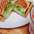 hanemakoo's cooksnap of when they made フライパンで簡単♪ホットサンド／ポテサラ.