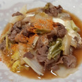 もかもかと's cooksnap of when they made すき焼きのタレで★牛肉、白菜の卵煮丼.