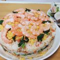 かちぇり's cooksnap of when they made 簡単！ちらし寿司ケーキ.
