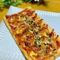 ルパンのかあさん☆彡's cooksnap of when they made 糖質制限＊薄揚げでピザ風♪時短おやつ.