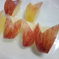 ヒデサナ's cooksnap of when they made ミニりんごうさぎちゃん(林檎の飾り切り).