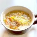 かっちゃん杉's cooksnap of when they made 簡単♪白菜とカニカマのシャンタンスープ.