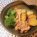 yesmama's cooksnap of when they made 時短！さつまいも豚肉舞茸のバターしょうゆ.