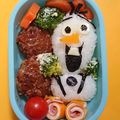 yukoko☆'s cooksnap of when they made アナ雪＊オラフ弁当.