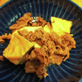 ★m★t★'s cooksnap of when they made 簡単10分★牛肉と厚揚げの煮物.
