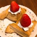 みるくクロワッサン's cooksnap of when they made 冷凍パイシートで簡単！いちごパイ♡.