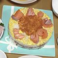 能天気野郎★'s cooksnap of when they made ひなまつりに＊華やかごはんケーキ.