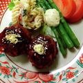 mokocyann's cooksnap of when they made 【甘辛マヨで！】椎茸の肉詰め.