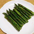 ふみこばあ's cooksnap of when they made アスパラは塩焼きが1番美味い！たまらん！.