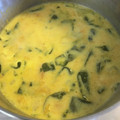 Eire's cooksnap of when they made かぼちゃとほうれん草のポタージュスープ.