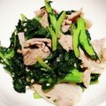 いわよしみ's cooksnap of when they made ❄︎節約♡大根の葉っぱと豚肉の炒め物❄︎.