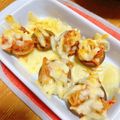プー♡'s cooksnap of when they made トースターで、しいたけのキムチーズ焼き.