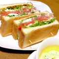 とろろ☆'s cooksnap of when they made 生ハム＆マスカルポーネのサンドイッチ♪.