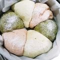ともち0325's cooksnap of when they made 三色節句ちぎりパン（ＨＢ使用）.