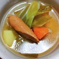 cotton777's cooksnap of when they made 野菜とウインナーの食べるコンソメスープ.